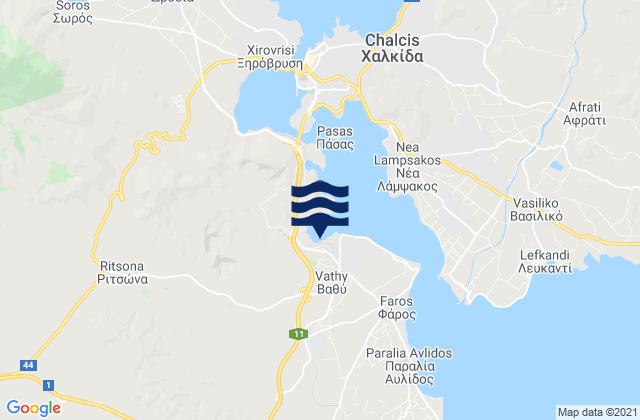 Vathí, Greece潮水