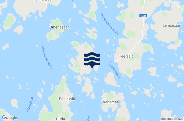 Velkua, Finland潮水