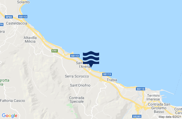 Ventimiglia di Sicilia, Italy潮水