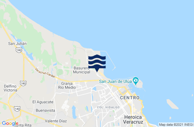 Veracruz, Mexico潮水