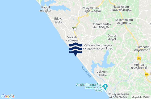 Vettūr, India潮水
