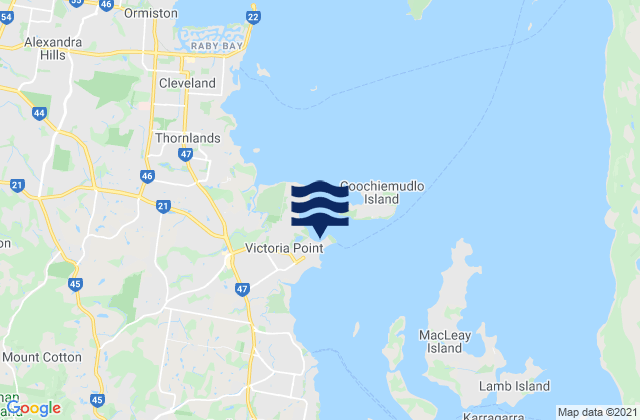 Victoria Point, Australia潮水