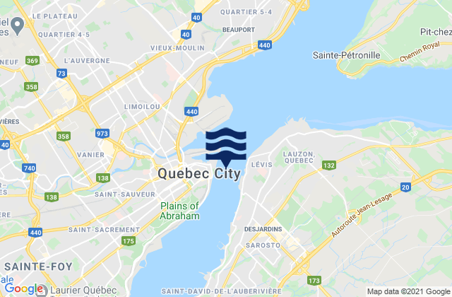 Vieux-Quebec, Canada潮水