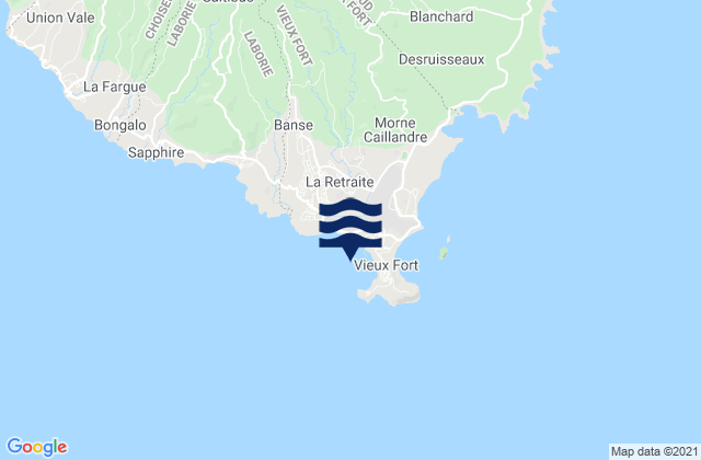 Vieux Fort Bay (Saint Lucia), Martinique潮水