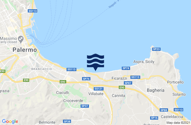 Villabate, Italy潮水