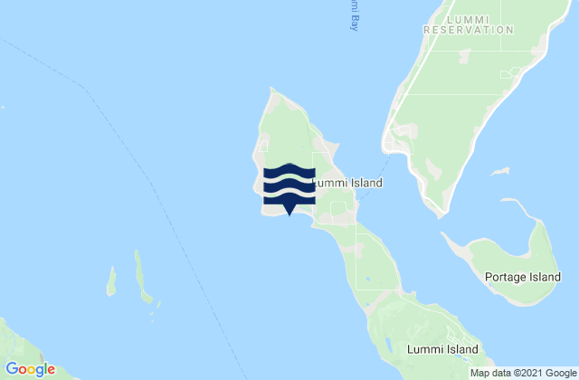 Village Point (Lummi Island), United States潮水