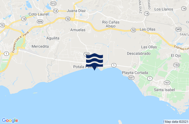 Villalba Municipio, Puerto Rico潮水