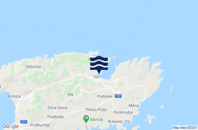 Vis, Croatia潮水