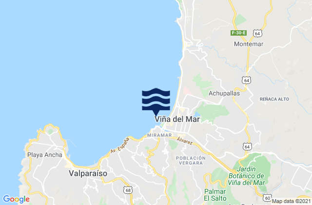 Viña del Mar, Chile潮水