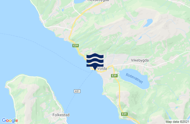Volda, Norway潮水