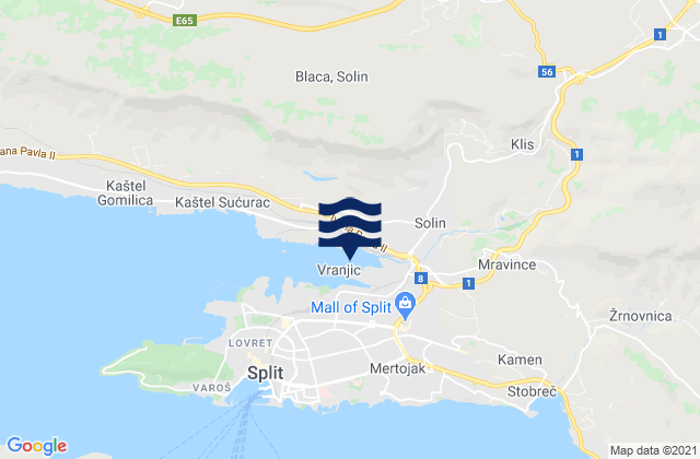 Vranjic, Croatia潮水