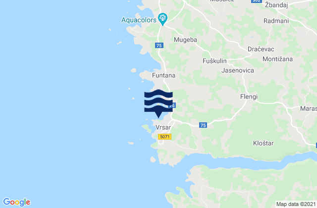 Vrsar, Croatia潮水