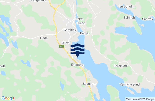 Västerviks Kommun, Sweden潮水