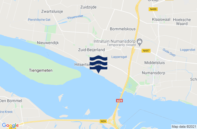Waalhaven, Netherlands潮水