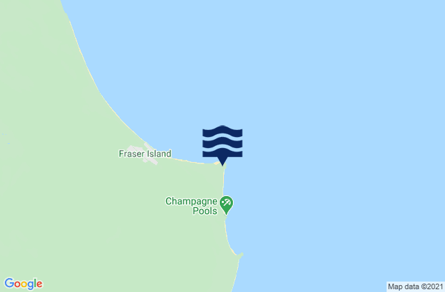 Waddy Point (Fraser Island), Australia潮水