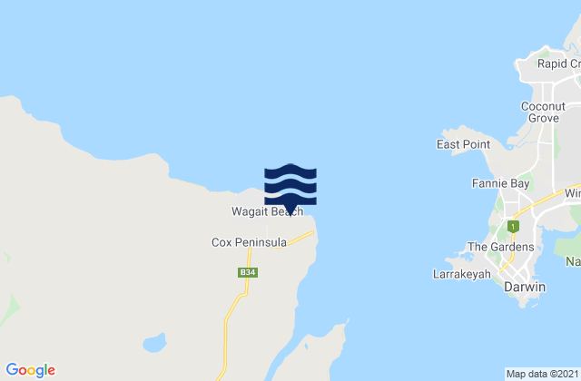 Wagait, Australia潮水