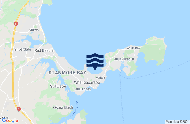 Waiau Bay, New Zealand潮水