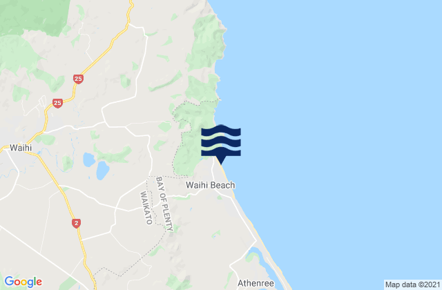 Waihi Beach, New Zealand潮水