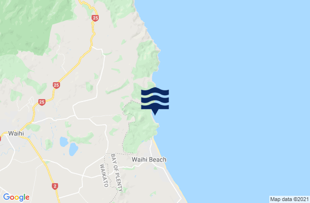 Waihi, New Zealand潮水
