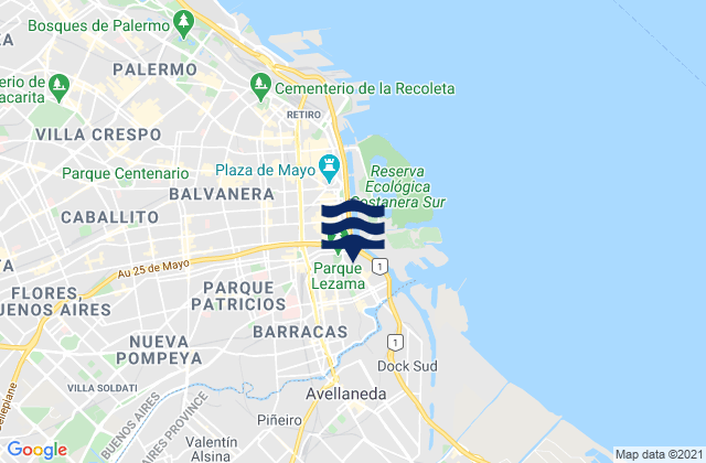 Waikiki, Argentina潮水