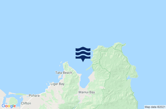 Wainui Bay, New Zealand潮水