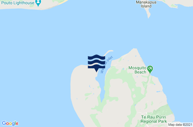 Waionui Inlet, New Zealand潮水
