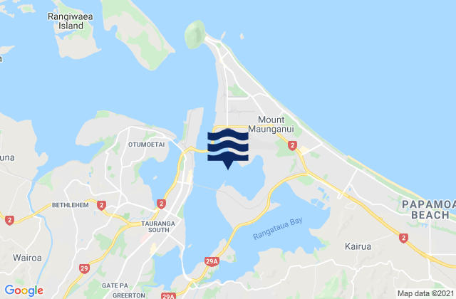 Waipu Bay, New Zealand潮水