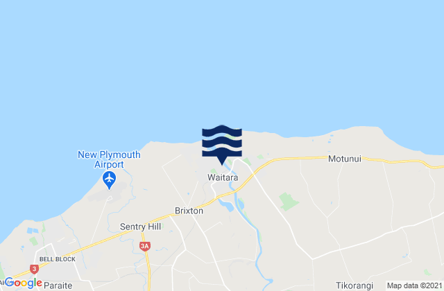 Waitara, New Zealand潮水
