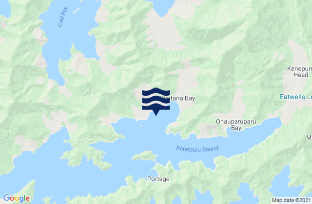 Waitaria Bay, New Zealand潮水