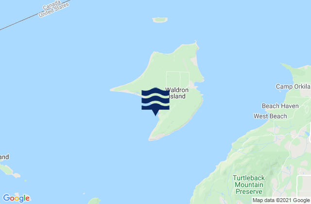 Waldron Island Puget Sound, United States潮水