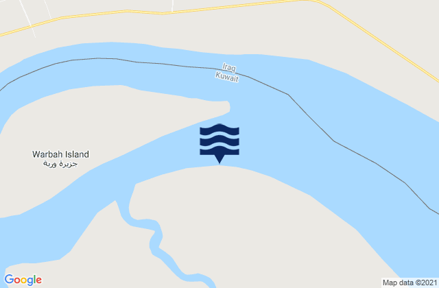 Warbah Island, Iraq潮水