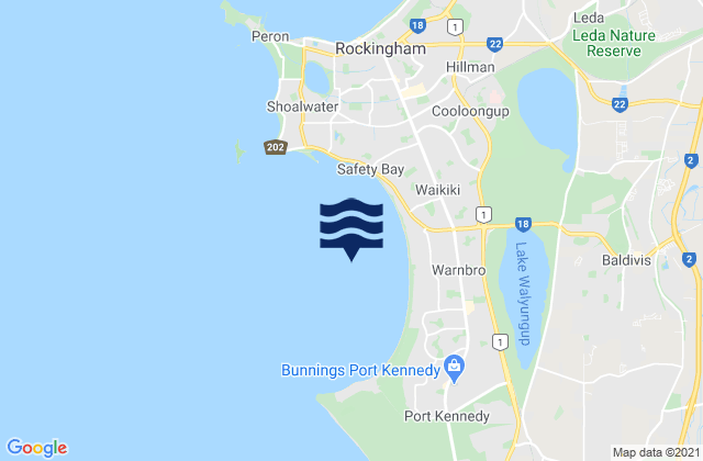 Warnbro Sound, Australia潮水