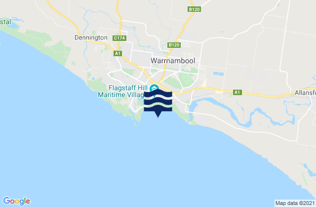 Warrnambool Bay, Australia潮水