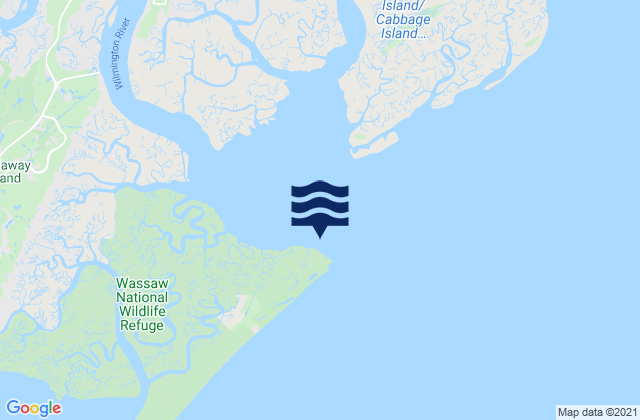 Wassaw Island N of E end Wassaw Sound, United States潮水