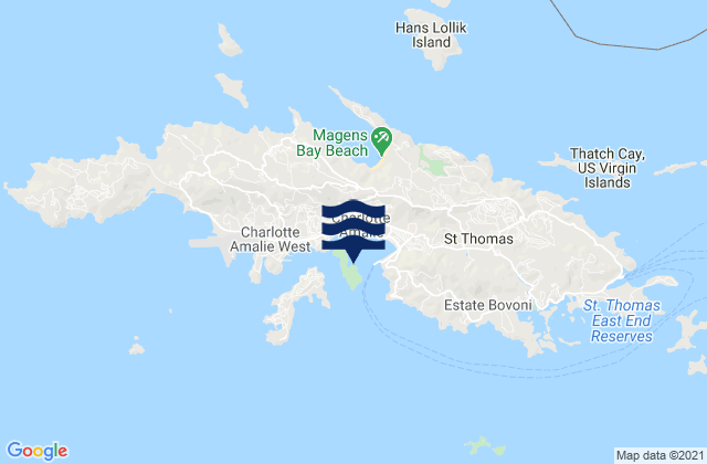 Water Island, U.S. Virgin Islands潮水