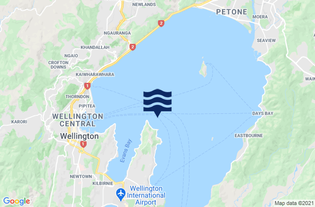 Wellington Harbour, New Zealand潮水