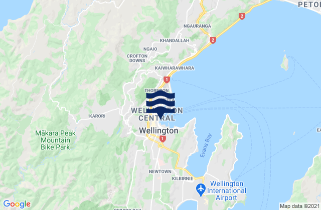 Wellington, New Zealand潮水