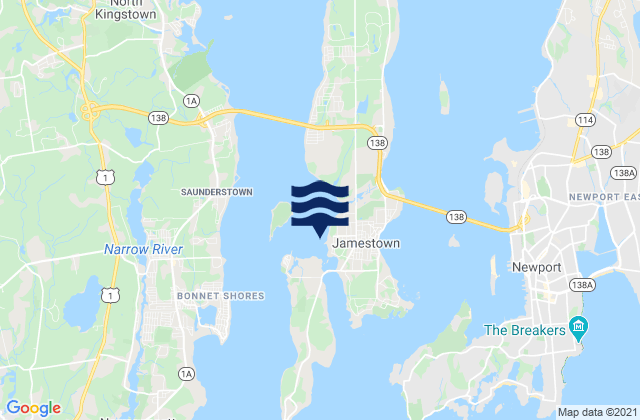 West Jamestown (Dutch Island Harbor), United States潮水