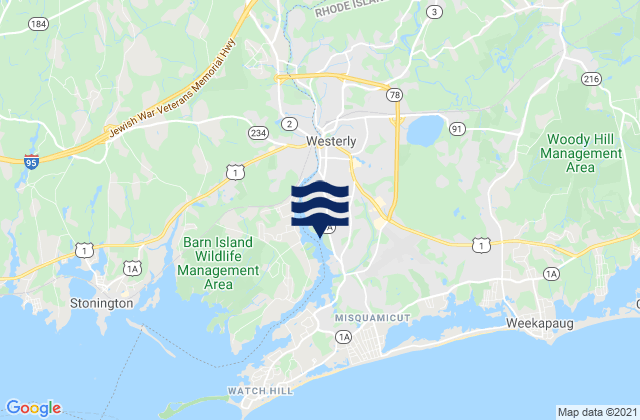 Westerly (Pawcatuck River), United States潮水