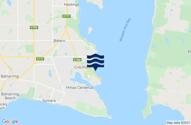 Westernport, Australia潮水
