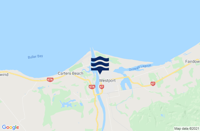 Westport, New Zealand潮水