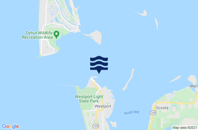 Westport channel 0.4 mile NE of, United States潮水