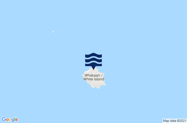 Whakaari/White Island, New Zealand潮水