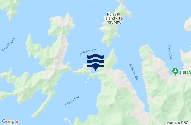 Whakatahuri, New Zealand潮水