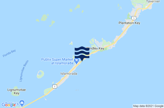 Whale Harbor Channel (Hwy. 1 Bridge Windley Key), United States潮水