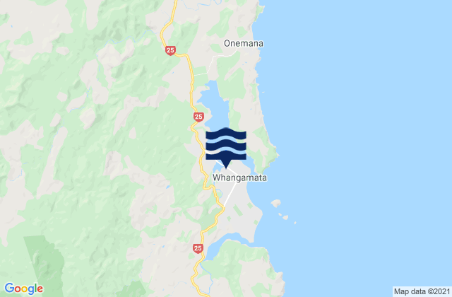 Whangamata, New Zealand潮水
