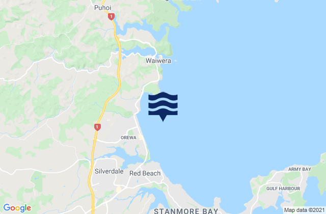 Whangaparaoa Bay, New Zealand潮水