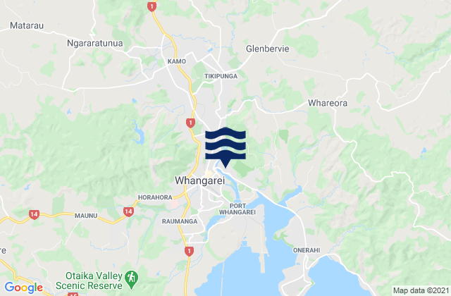 Whangarei, New Zealand潮水