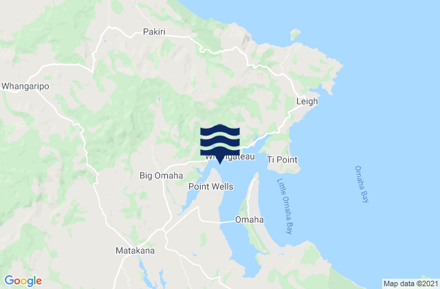 Whangateau Harbour, New Zealand潮水