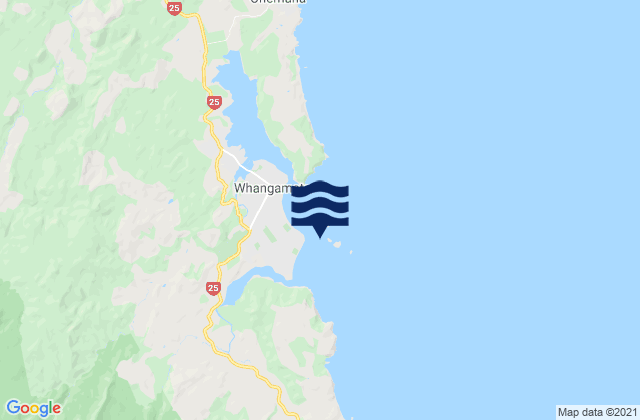 Whenuakura Island, New Zealand潮水